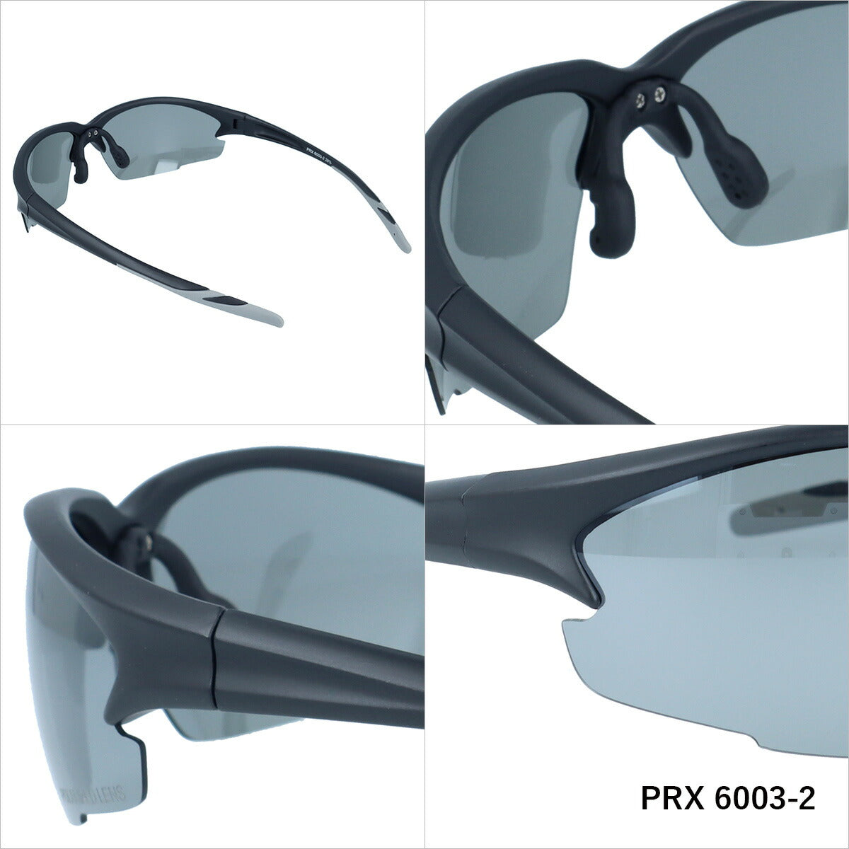 ポラレックス サングラス 偏光サングラス アジアンフィット(フレキシブルノーズパッド) POLAREX PRX6003 67サイズ スポーツ型 ユニセックス メンズ レディース