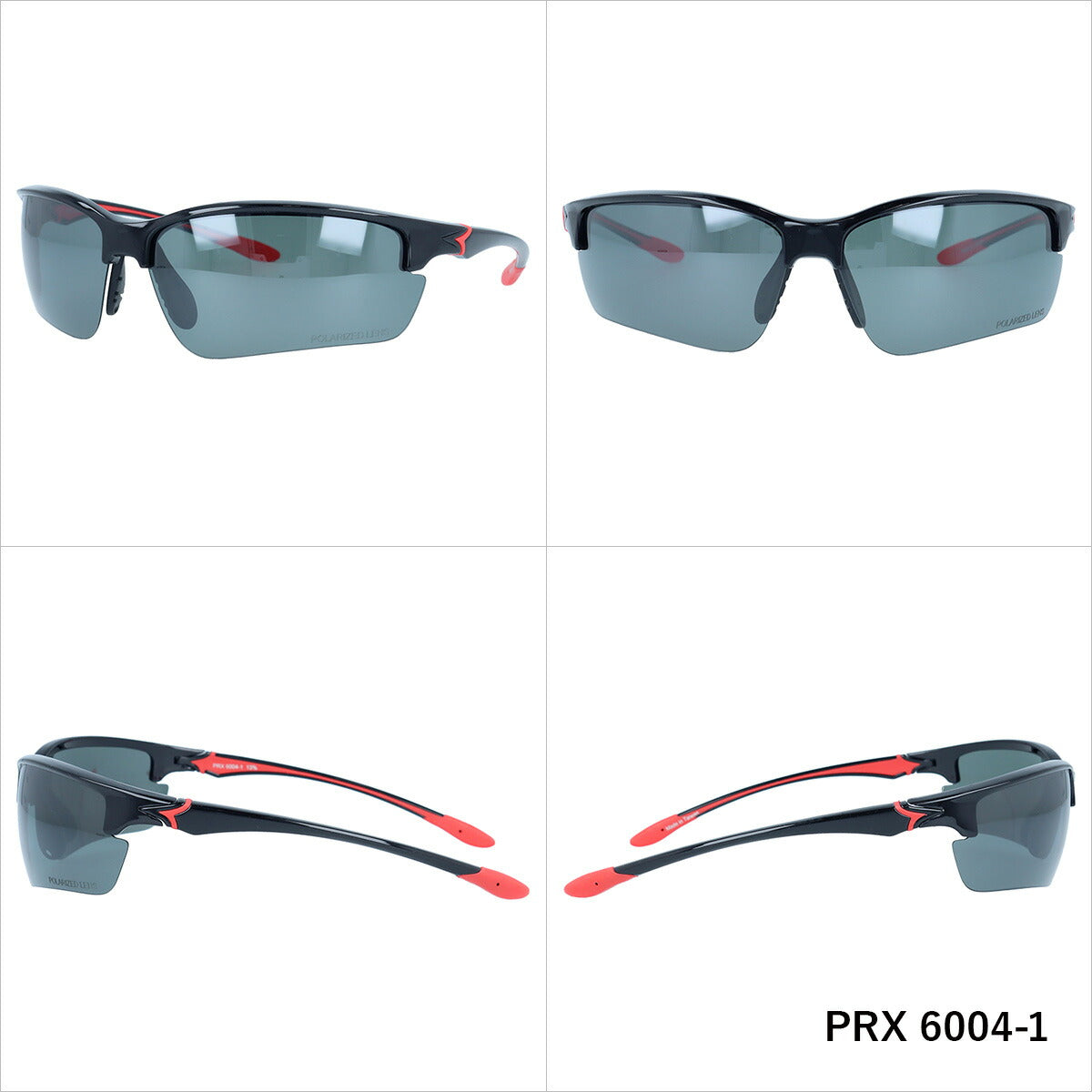 ポラレックス サングラス 偏光サングラス アジアンフィット(フレキシブルノーズパッド) POLAREX PRX6004 77サイズ スポーツ型 ユニセックス メンズ レディース