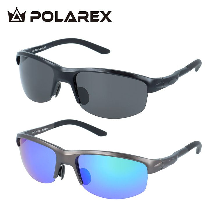 ポラレックス サングラス 偏光サングラス ミラーレンズ POLAREX PRX7002 57サイズ 全2カラー スクエア型 乱反射をカットしクリアな視界へ ユニセックス メンズ レディース | ベヨネッタメガネ Y2K風