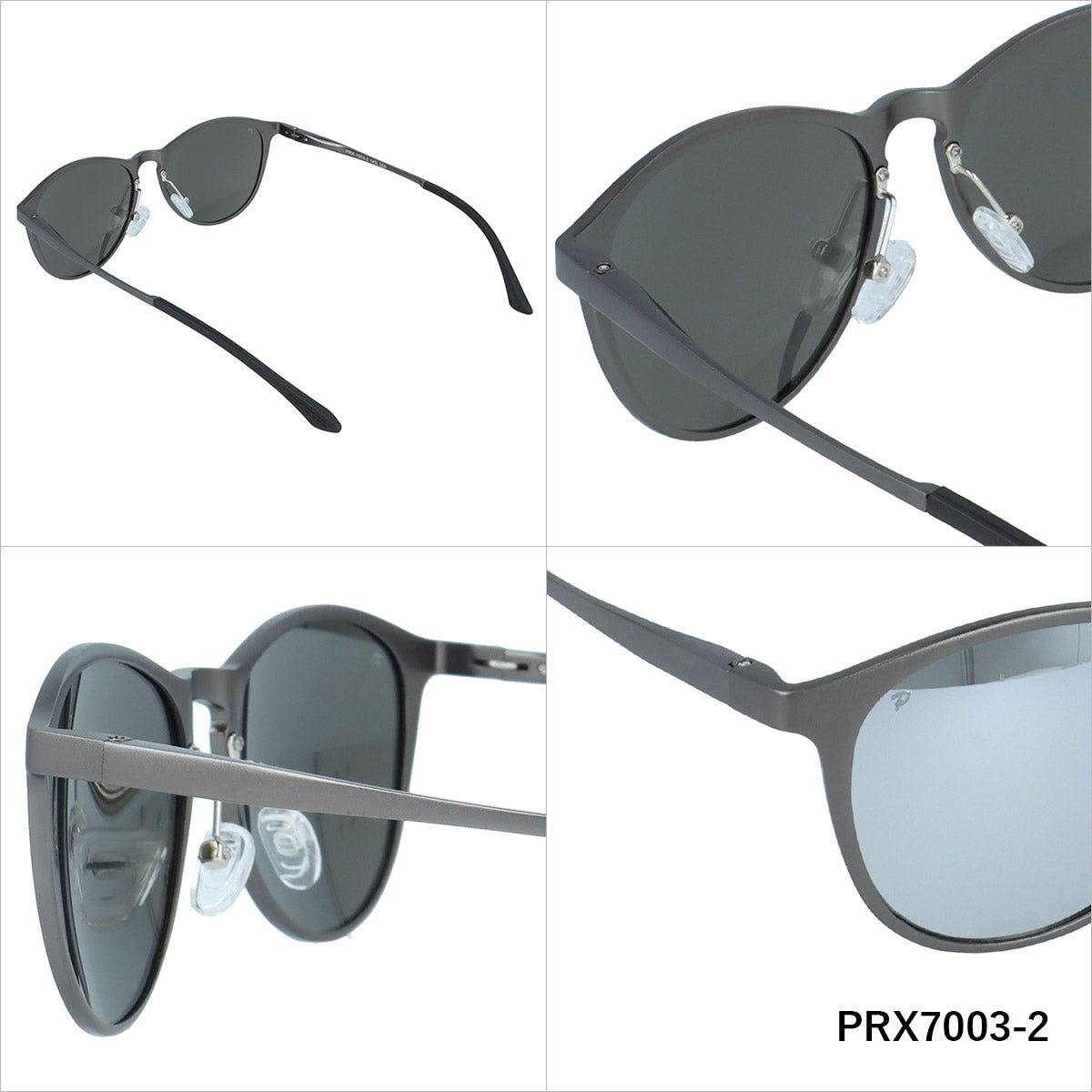 ポラレックス サングラス 偏光サングラス ミラーレンズ POLAREX PRX7003 55サイズ 全2カラー ボストン型 乱反射をカットしクリアな視界へ ユニセックス メンズ レディース