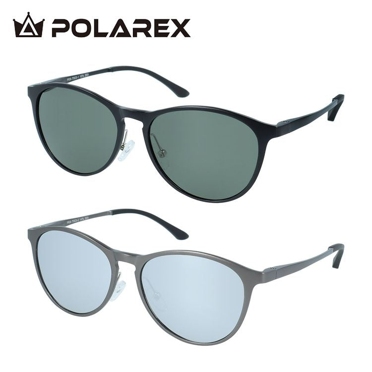 ポラレックス サングラス 偏光サングラス ミラーレンズ POLAREX PRX7003 55サイズ 全2カラー ボストン型 乱反射をカットしクリアな視界へ ユニセックス メンズ レディース