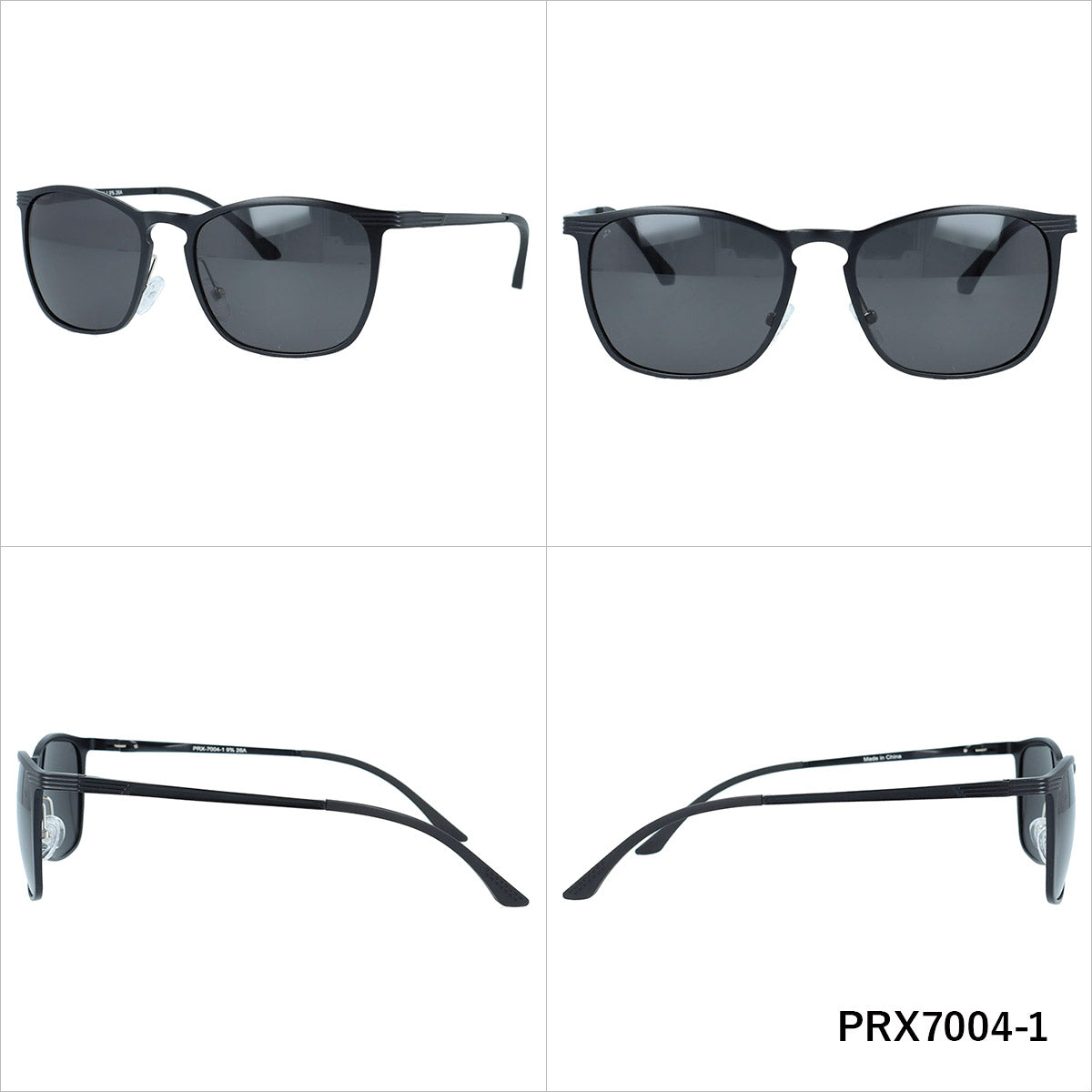 ポラレックス サングラス 偏光サングラス ミラーレンズ POLAREX PRX7004 54サイズ 全2カラー ウェリントン型 乱反射をカットしクリアな視界へ ユニセックス メンズ レディース