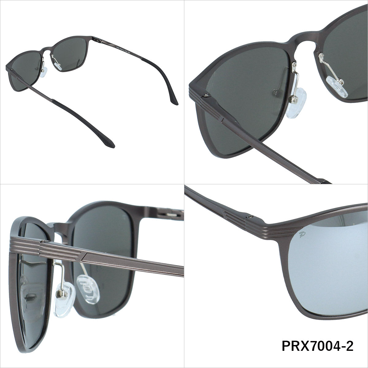 ポラレックス サングラス 偏光サングラス ミラーレンズ POLAREX PRX7004 54サイズ 全2カラー ウェリントン型 乱反射をカットしクリアな視界へ ユニセックス メンズ レディース