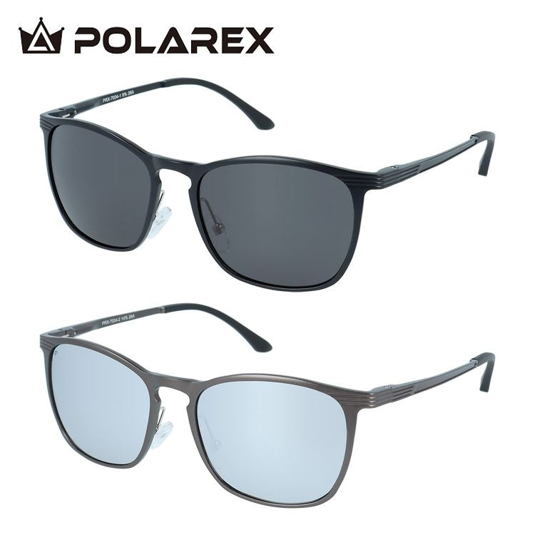 ポラレックス サングラス 偏光サングラス ミラーレンズ POLAREX PRX7004 54サイズ 全2カラー ウェリントン型 乱反射をカットしクリアな視界へ ユニセックス メンズ レディース