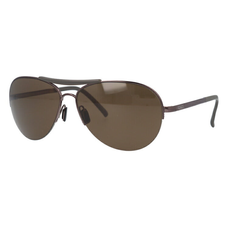 【国内正規品】ポルシェデザイン サングラス PORSCHE DESIGN P8540-B-6014-130-V629-E92 brown89％/CE3 ブラウン/スモークブラウン ティアドロップ メンズ UVカット ラッピング無料