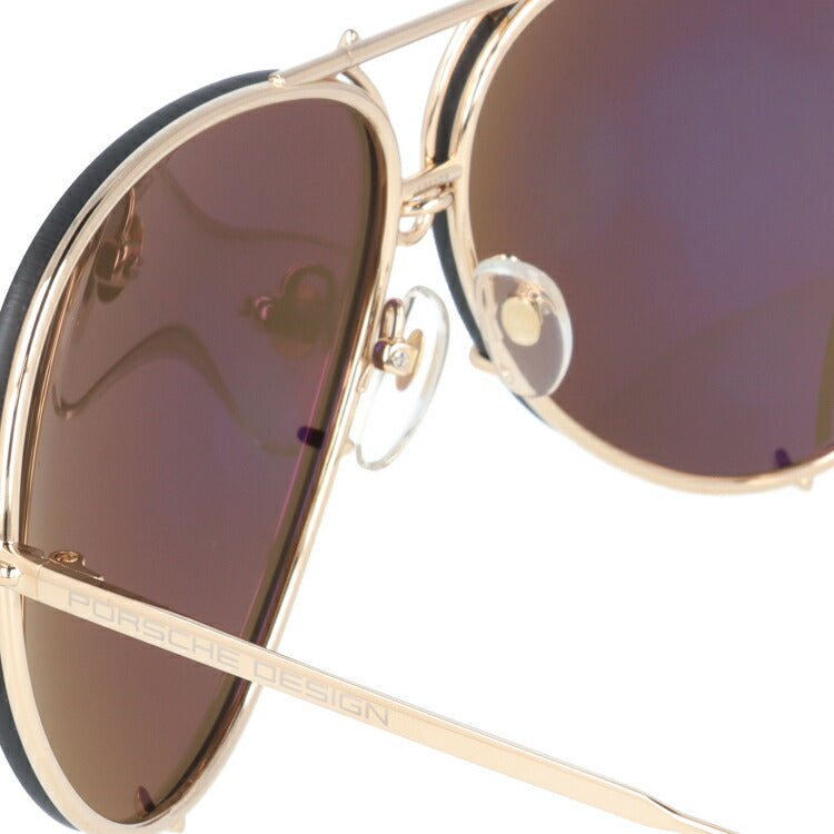 【国内正規品】ポルシェデザイン サングラス PORSCHE DESIGN P8478-A-6910-135-V604-E98 ゴールド/ダークブラウン/ダークグレーミラー ティアドロップ メンズ UVカット ラッピング無料