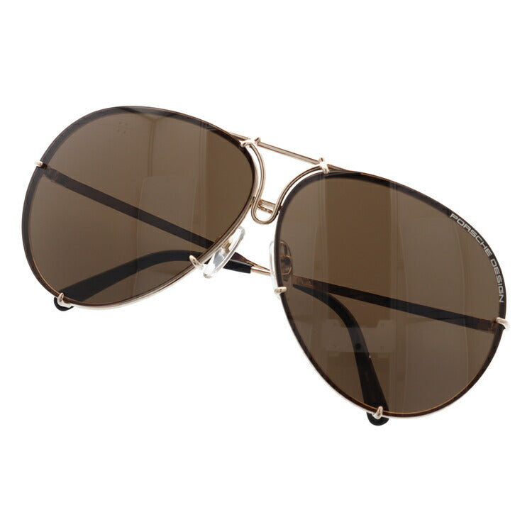 【国内正規品】ポルシェデザイン サングラス PORSCHE DESIGN P8478-A-6910-135-V604-E98 ゴールド/ダークブラウン/ダークグレーミラー ティアドロップ メンズ UVカット ラッピング無料