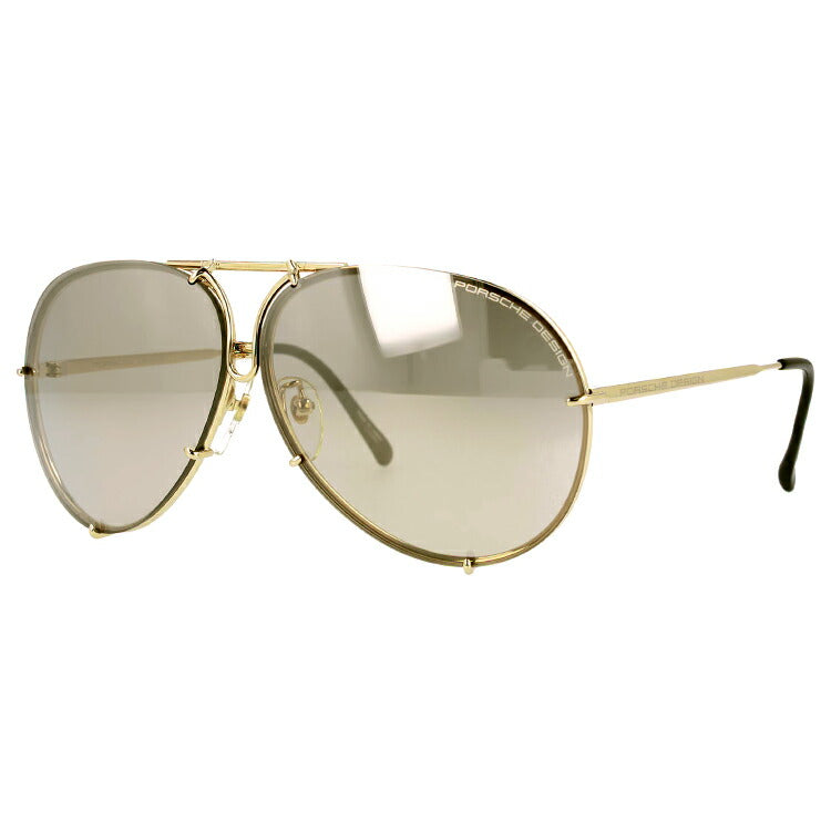 【国内正規品】ポルシェデザイン サングラス PORSCHE DESIGN P8978-A-6610-135-V604-E98 ゴールド/ダークブラウン/スモークグラデーションミラー ティアドロップ メンズ UVカット ラッピング無料