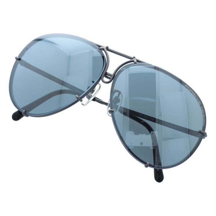 【訳あり・店頭展示品/付属品なし/外箱なし】 ポルシェデザイン サングラス ミラーレンズ PORSCHE DESIGN P8978 C 66サイズ ティアドロップ型 スペアレンズ付き アウトレット品 ユニセックス メンズ レディース