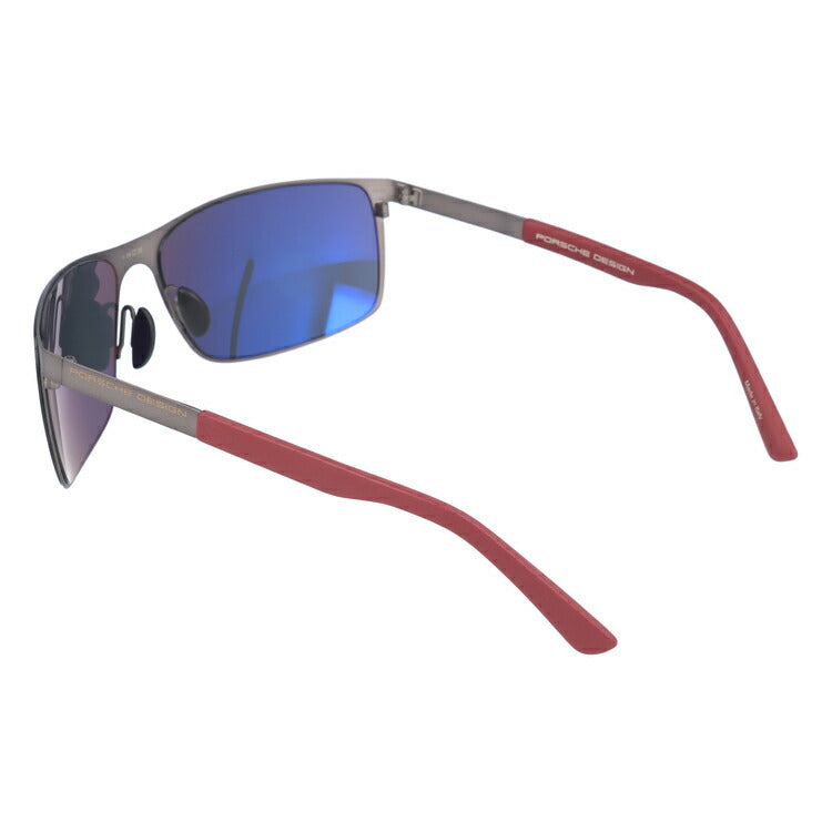 【国内正規品】ポルシェデザイン サングラス PORSCHE DESIGN P8566-A-6416-135-V661-E93 グレー/ダークブルーミラー メンズ メンズ UVカット ラッピング無料