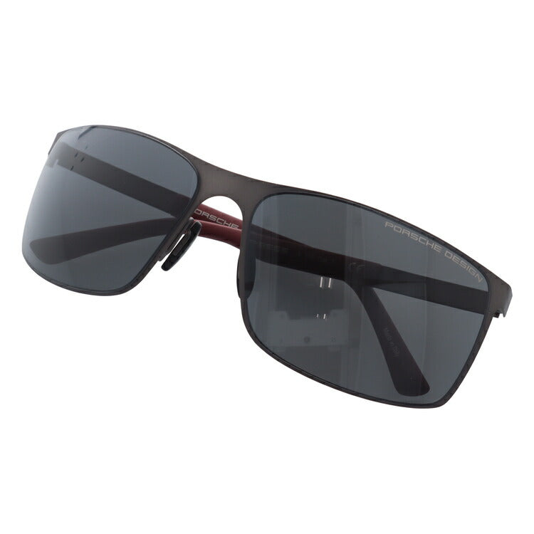 【国内正規品】ポルシェデザイン サングラス PORSCHE DESIGN P8566-A-6416-135-V661-E93 グレー/ダークブルーミラー メンズ メンズ UVカット ラッピング無料
