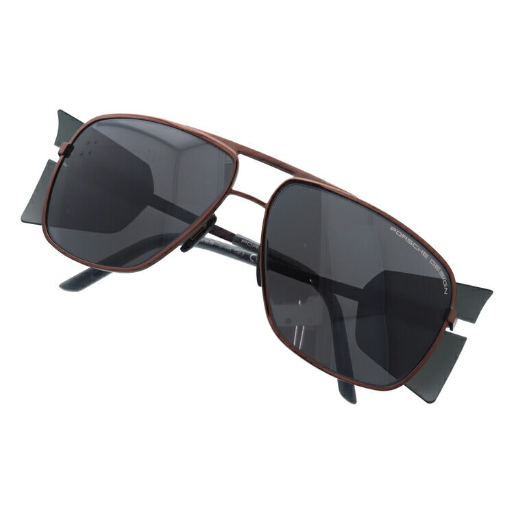 【国内正規品】ポルシェデザイン サングラス PORSCHE DESIGN P8593-C 64サイズ ウェリントン型 メンズ UVカット ラッピング無料