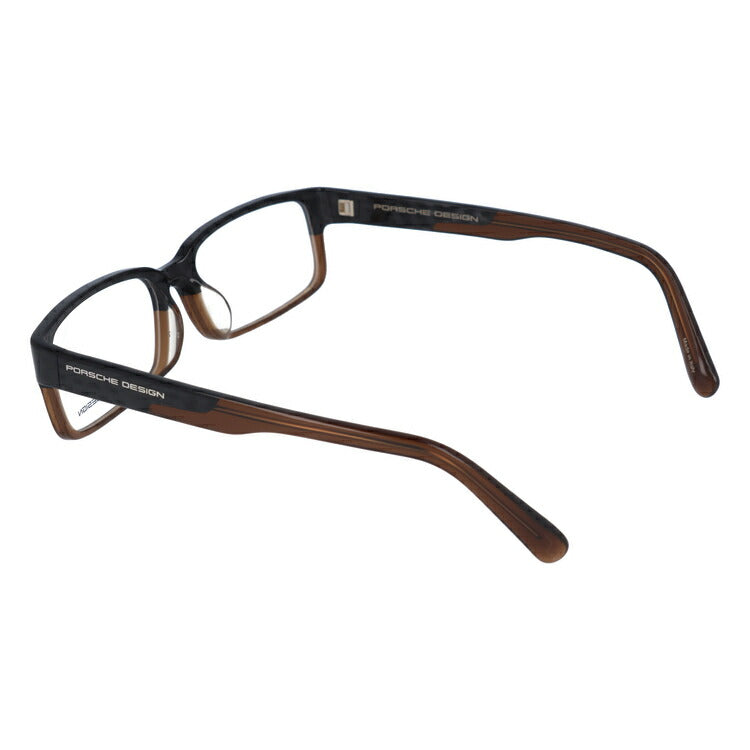 【国内正規品】メガネ 度付き 度なし 伊達メガネ 眼鏡 PORSCHE DESIGN ポルシェデザイン P8708-B-5515-140-0000-E92 55 ユニセックス メンズ レディース スクエア型 UVカット 紫外線 ラッピング無料