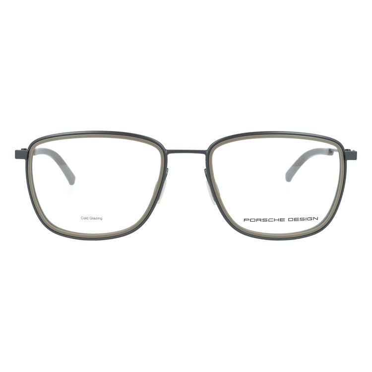 【国内正規品】ポルシェデザイン メガネフレーム 伊達メガネ PORSCHE DESIGN P8365 E 53サイズ スクエア型 ユニセックス メンズ レディース