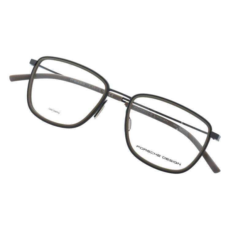 【国内正規品】ポルシェデザイン メガネフレーム 伊達メガネ PORSCHE DESIGN P8365 E 53サイズ スクエア型 ユニセックス メンズ レディース