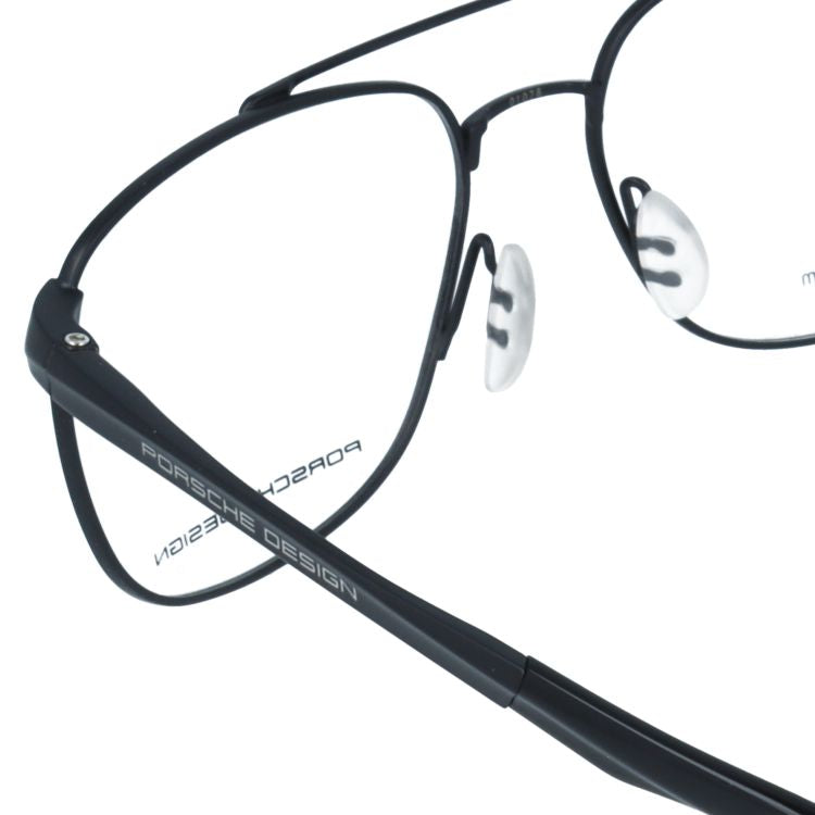 【国内正規品】ポルシェデザイン メガネフレーム 伊達メガネ PORSCHE DESIGN P8370 A 56サイズ スクエア型 ダブルブリッジ ユニセックス メンズ レディース