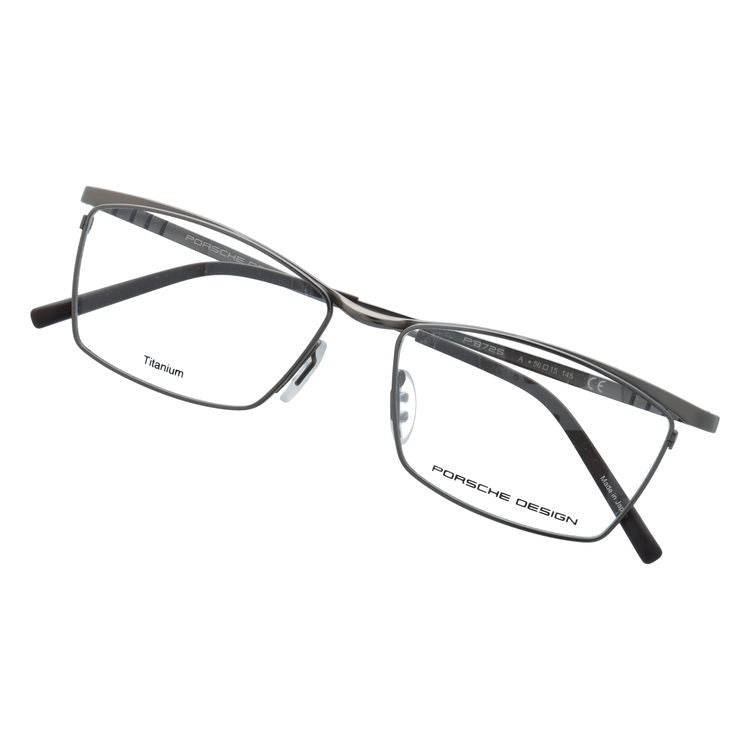 【国内正規品】ポルシェデザイン メガネフレーム 伊達メガネ PORSCHE DESIGN P8725 A 56サイズ スクエア型 ベヨネッタ ユニセックス メンズ レディース