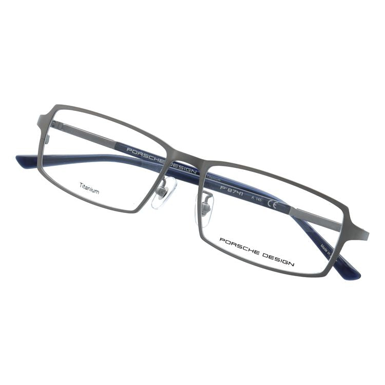 【国内正規品】ポルシェデザイン メガネフレーム 伊達メガネ PORSCHE DESIGN P8741 A 55サイズ スクエア型 ベヨネッタ ユニセックス メンズ レディース