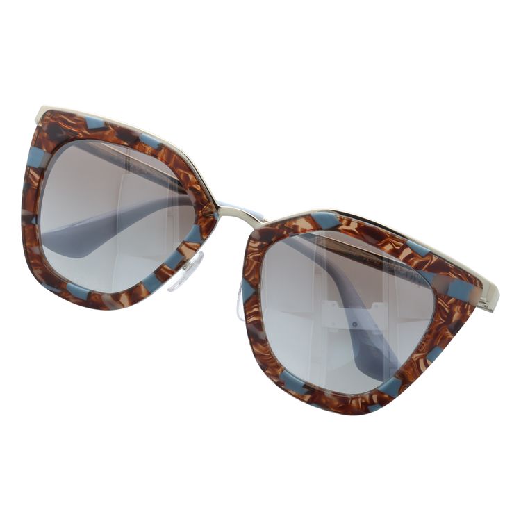 【国内正規品】プラダ サングラス ミラーレンズ PRADA PR53SS KJO4O0 52サイズ ウェリントン型 レディース UVカット ラッピング無料