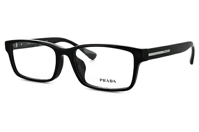 【国内正規品】プラダ メガネ 度付き 度なし 伊達メガネ 眼鏡 PRADA PR01SV 1AB1O1 56 ブラック アジアンフィット レディース メンズ スクエア型 UVカット 紫外線 ラッピング無料