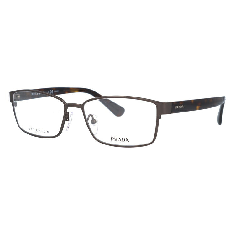 【国内正規品】プラダ メガネ 度付き 度なし 伊達メガネ 眼鏡 PRADA PR50SV IAK1O1 56 マットブラウン/ハバナ アジアンフィット レディース メンズ スクエア型 UVカット 紫外線 ラッピング無料