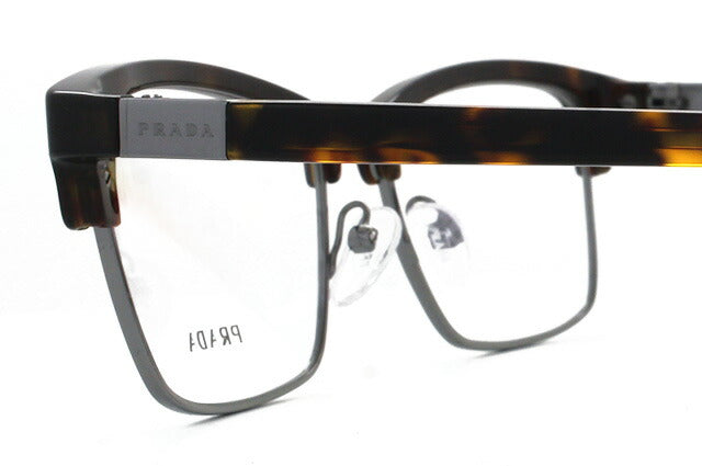 【訳あり】プラダ メガネ 度付き 度なし 伊達メガネ 眼鏡 PRADA PR20SV 2AU1O1 55サイズ スクエア型 メンズ レディース UVカット 紫外線 ラッピング無料 【海外正規品】