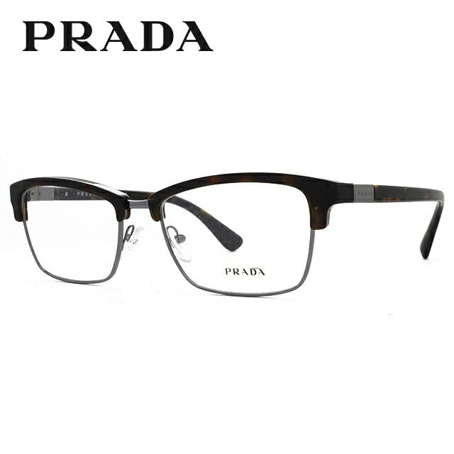 【訳あり】プラダ メガネ 度付き 度なし 伊達メガネ 眼鏡 PRADA PR20SV 2AU1O1 55サイズ スクエア型 メンズ レディース UVカット 紫外線 ラッピング無料 【海外正規品】
