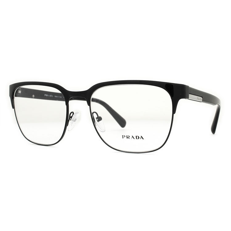 【訳あり】プラダ メガネ 度付き 度なし 伊達メガネ 眼鏡 PRADA PR57UV 1AB1O1 54サイズ ブロー型 メンズ レディース UVカット 紫外線 ラッピング無料 【海外正規品】