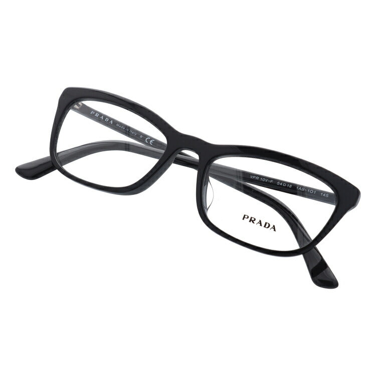 【訳あり・店頭展示品/外箱なし】【国内正規品】プラダ メガネ フレーム 眼鏡 PRADA PR10VVF 1AB1O1 54サイズ アジアンフィット フォックス型 ブランド メンズ レディース アイウェア UVカット ギフト対応 ラッピング無料