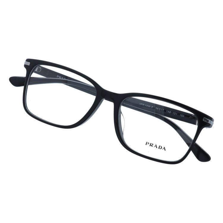 【国内正規品】プラダ メガネフレーム 伊達メガネ フルフィット（アジアンフィット） PRADA PR 14WVF 1AB1O1 56サイズ スクエア ユニセックス メンズ レディース