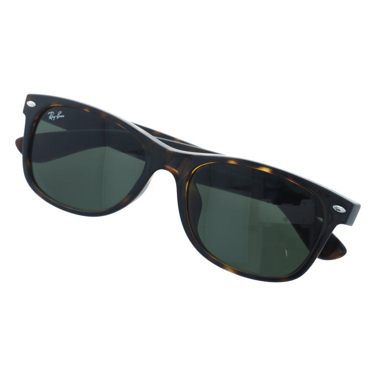 【訳あり・店頭展示品/外箱なし】レイバン サングラス ニューウェイファーラー ローブリッジフィット Ray-Ban NEW WAYFARER RB2132F 902L 55サイズ スクエア型 アジアンフィット ユニセックス メンズ レディース | デミ柄 べっ甲柄 レトロ風