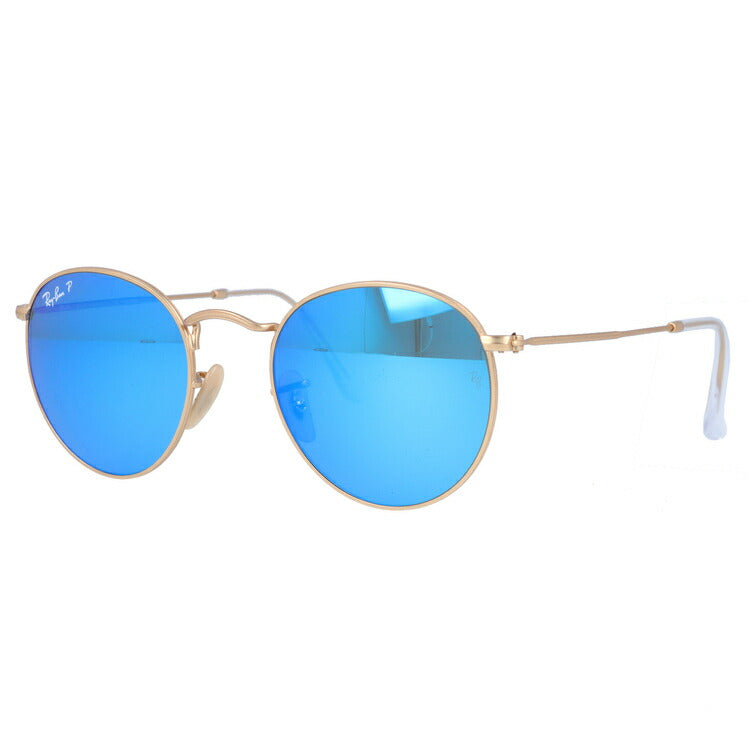 【訳あり】レイバン 偏光サングラス ラウンドメタル RB3447 112/4L 50 レギュラーフィット ラウンド型 ミラー ブルーレンズ メンズ レディース ドライブ 運転 アウトドア ブランドサングラス 紫外線 花粉対策 ROUND METAL Ray-Ban