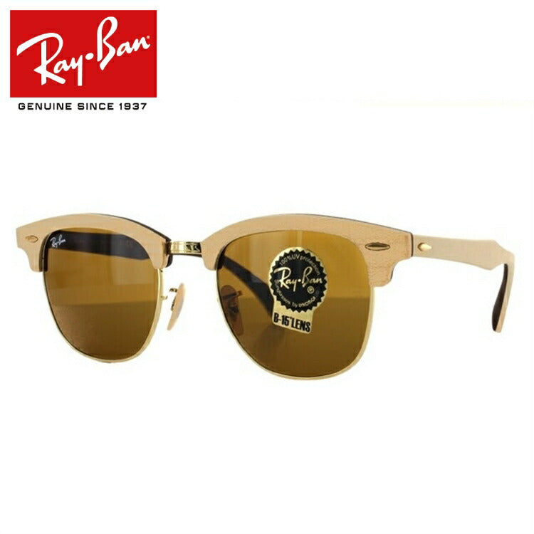 【訳あり】レイバン サングラス クラブマスター ウッド Ray-Ban CLUBMASTER WOOD RB3016M 1179 51サイズ ブロー型 ユニセックス メンズ レディース