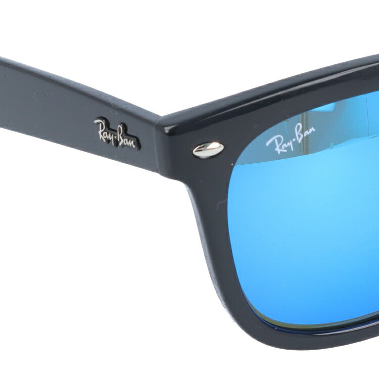 【訳あり】レイバン サングラス RB4260D 601/55 57 アジアンフィット ウェリントン型 ミラー ブルーレンズ 黒縁 黒ぶち メンズ レディース ドライブ 運転 アウトドア ブランドサングラス 紫外線 花粉対策 Ray-Ban