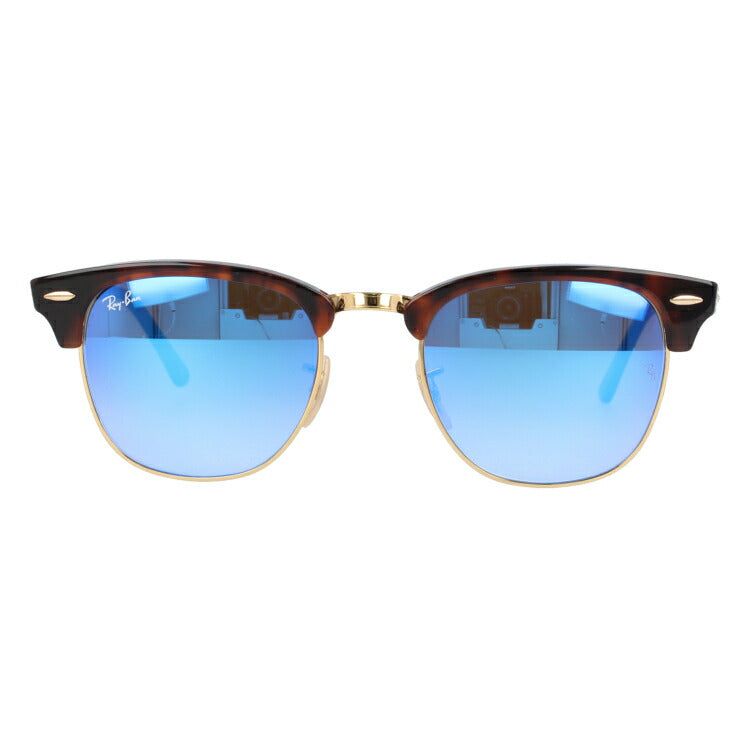 レイバン サングラス クラブマスター RB3016 990/7Q 51 レギュラーフィット ブロー型 ミラー べっ甲 メンズ レディース ドライブ 運転 アウトドア ブランドサングラス 紫外線 花粉対策 CLUBMASTER Ray-Ban