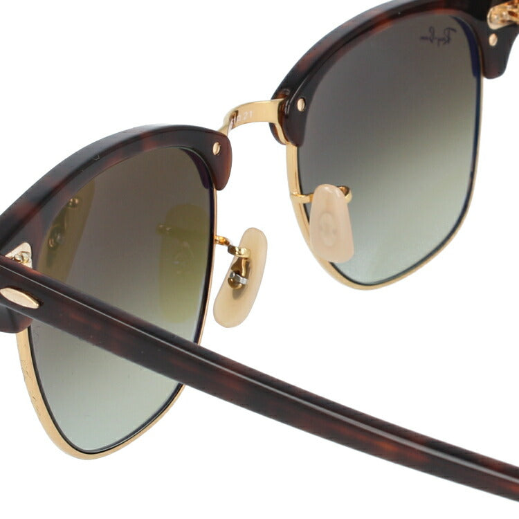 レイバン サングラス クラブマスター RB3016 990/7Q 51 レギュラーフィット ブロー型 ミラー べっ甲 メンズ レディース ドライブ 運転 アウトドア ブランドサングラス 紫外線 花粉対策 CLUBMASTER Ray-Ban