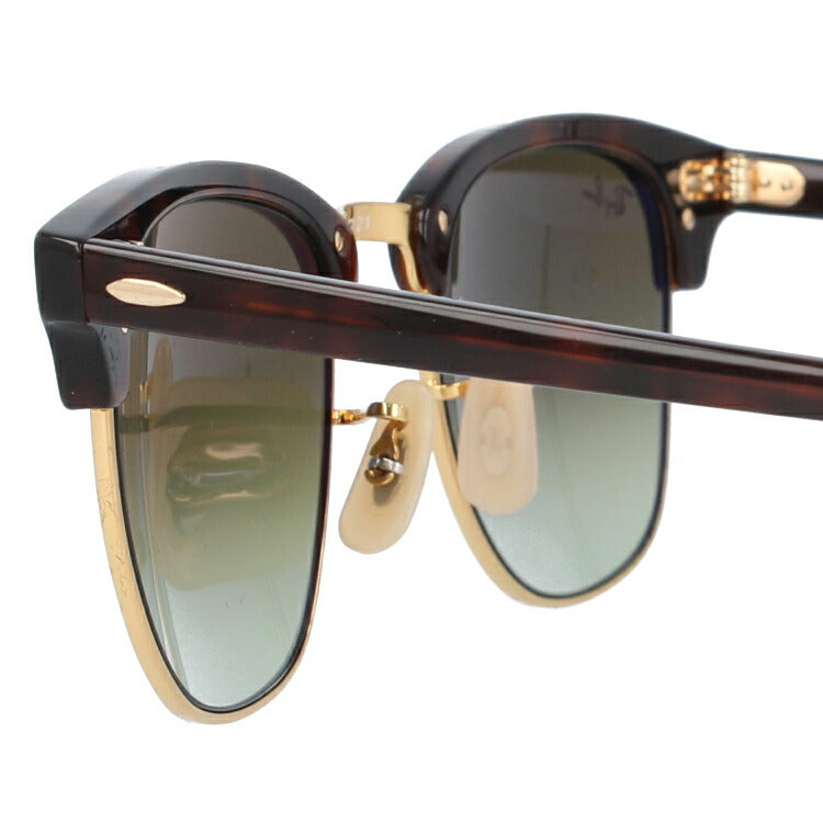 レイバン サングラス クラブマスター RB3016 990/7Q 51 レギュラーフィット ブロー型 ミラー べっ甲 メンズ レディース ドライブ 運転 アウトドア ブランドサングラス 紫外線 花粉対策 CLUBMASTER Ray-Ban