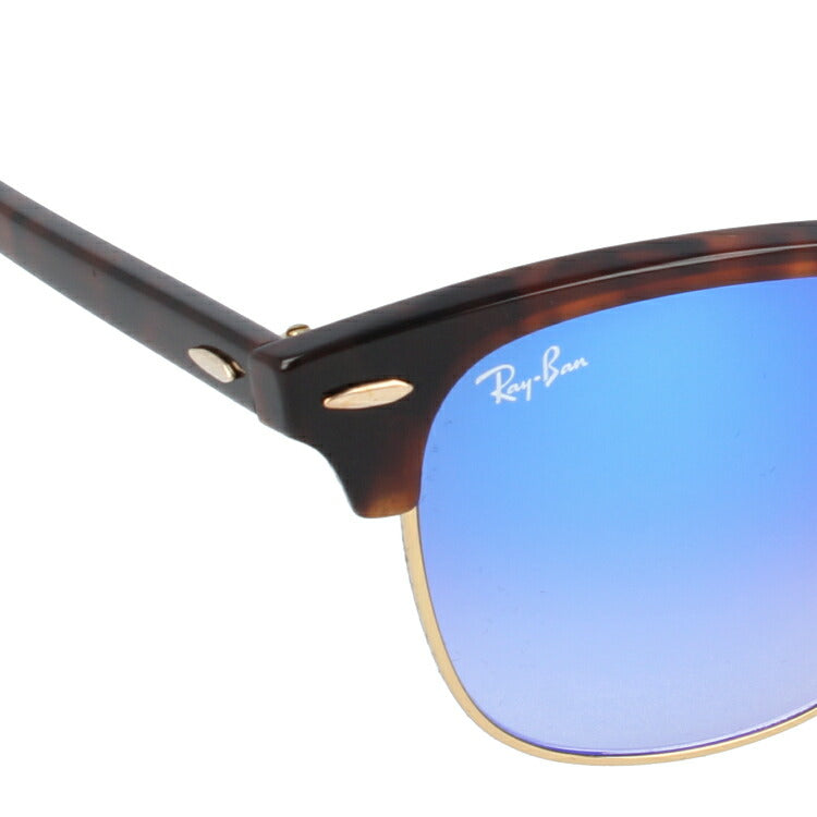 レイバン サングラス クラブマスター RB3016 990/7Q 51 レギュラーフィット ブロー型 ミラー べっ甲 メンズ レディース ドライブ 運転 アウトドア ブランドサングラス 紫外線 花粉対策 CLUBMASTER Ray-Ban