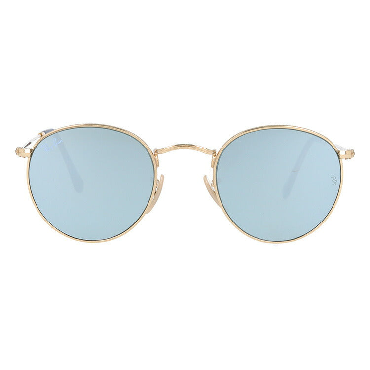 レイバン サングラス ラウンドメタル RB3447N 001/30 47 レギュラーフィット ラウンド型 フラットレンズ ミラー メンズ レディース ドライブ 運転 アウトドア ブランドサングラス 紫外線 花粉対策 ROUND METAL Ray-Ban