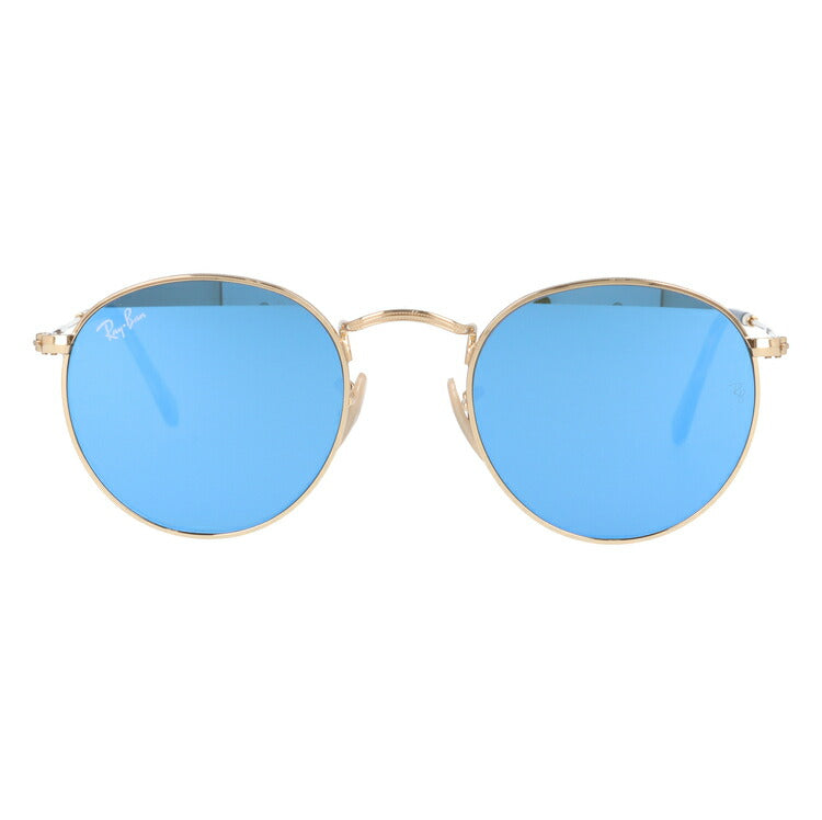 レイバン サングラス ラウンドメタル RB3447N 001/9O 47 レギュラーフィット ラウンド型 フラットレンズ ミラー メンズ レディース ドライブ 運転 アウトドア ブランドサングラス 紫外線 花粉対策 ROUND METAL Ray-Ban