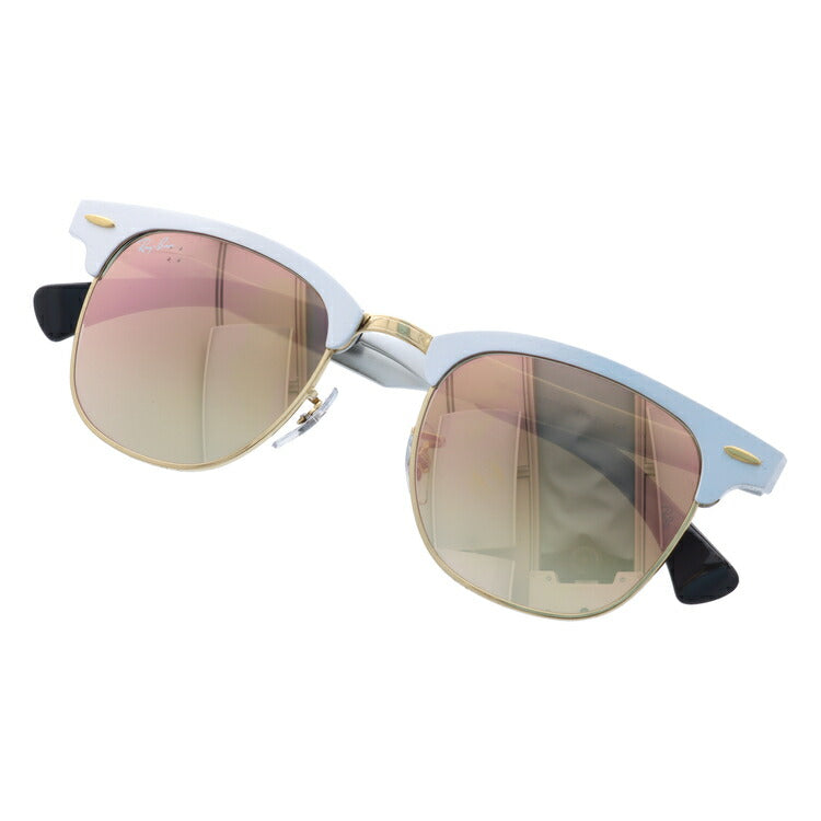 レイバン サングラス クラブマスター RB3507 137/7O 51 レギュラーフィット ブロー型 ミラー アルミニウム メンズ レディース ドライブ 運転 アウトドア ブランドサングラス 紫外線 花粉対策 CLUBMASTER Ray-Ban