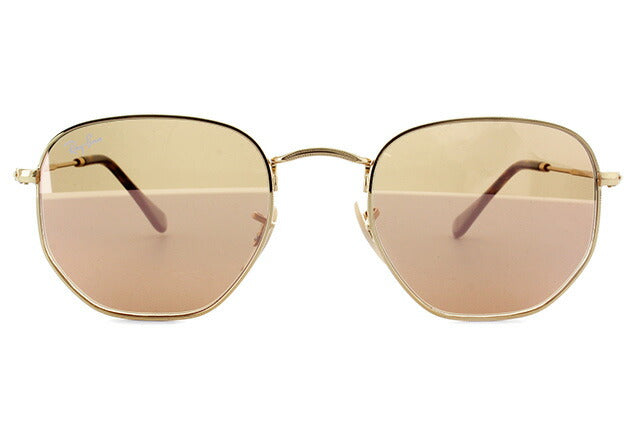 レイバン サングラス ヘキサゴナル RB3548N 001/Z2 51 レギュラーフィット ヘキサゴン型 フラットレンズ ミラー メンズ レディース ドライブ 運転 アウトドア ブランドサングラス 紫外線 花粉対策 HEXAGONAL Ray-Ban