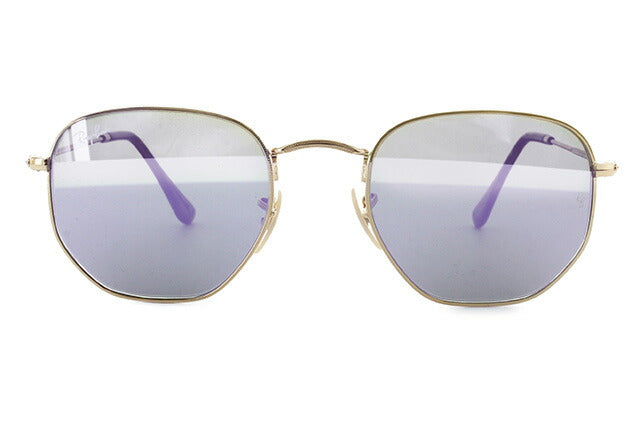 レイバン サングラス ヘキサゴナル RB3548N 001/8O 51 レギュラーフィット ヘキサゴン型 フラットレンズ ミラー メンズ レディース ドライブ 運転 アウトドア ブランドサングラス 紫外線 花粉対策 HEXAGONAL Ray-Ban