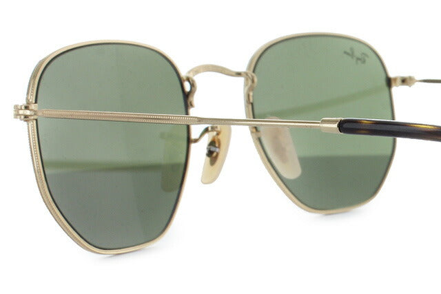 レイバン サングラス ヘキサゴナル RB3548N 001/8O 51 レギュラーフィット ヘキサゴン型 フラットレンズ ミラー メンズ レディース ドライブ 運転 アウトドア ブランドサングラス 紫外線 花粉対策 HEXAGONAL Ray-Ban