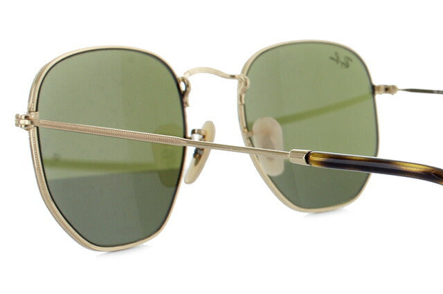 レイバン サングラス ヘキサゴナル RB3548N 001/9O 51 レギュラーフィット ヘキサゴン型 フラットレンズ ミラー メンズ レディース ドライブ 運転 アウトドア ブランドサングラス 紫外線 花粉対策 HEXAGONAL Ray-Ban