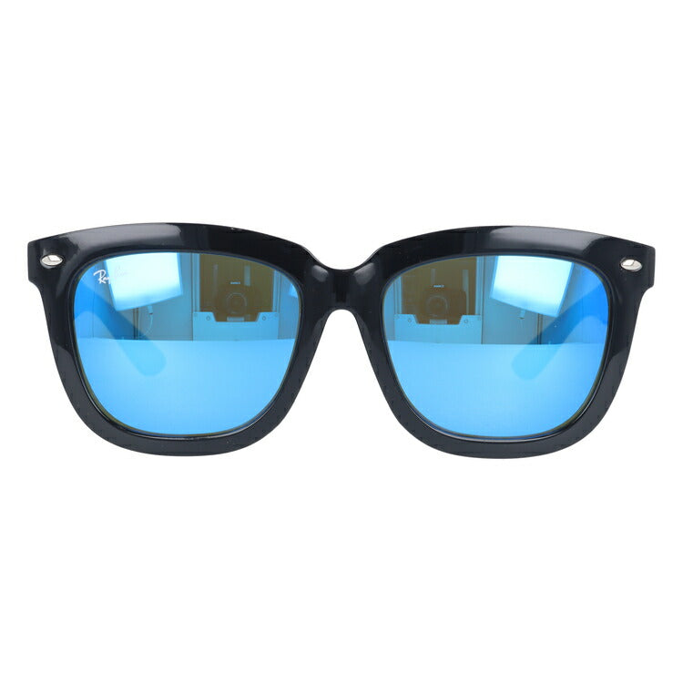 レイバン サングラス RB4262D 601/55 57 アジアンフィット ウェリントン型 ミラー ブルーレンズ 黒縁 黒ぶち メンズ レディース ドライブ 運転 アウトドア ブランドサングラス 紫外線 花粉対策 Ray-Ban