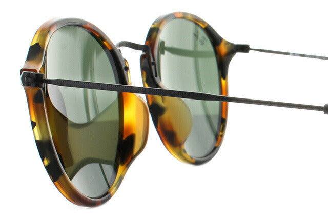 レイバン サングラス ラウンドフレック RB2447F 1157 52 アジアンフィット ラウンド型 G-15 グリーンレンズ べっ甲 メンズ レディース ドライブ 運転 アウトドア ブランドサングラス 紫外線 花粉対策 ROUND FLECK Ray-Ban