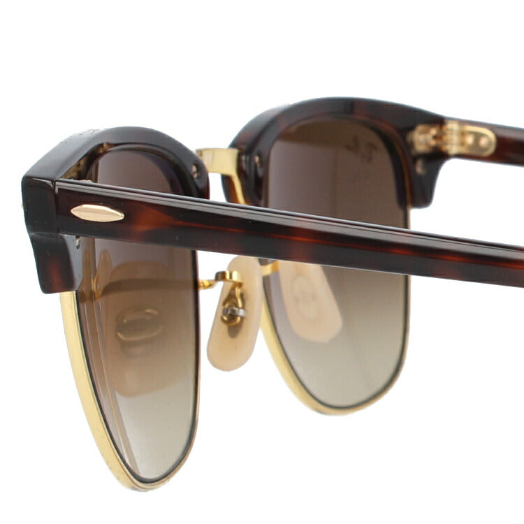 レイバン サングラス クラブマスター RB3016 990/7O 51 レギュラーフィット ブロー型 ミラー べっ甲 メンズ レディース ドライブ 運転 アウトドア ブランドサングラス 紫外線 花粉対策 CLUBMASTER Ray-Ban