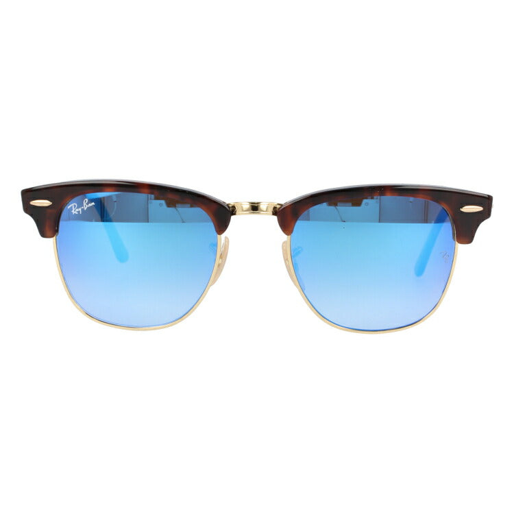 レイバン サングラス クラブマスター RB3016 990/7Q 49 レギュラーフィット ブロー型 ミラー べっ甲 メンズ レディース ドライブ 運転 アウトドア ブランドサングラス 紫外線 花粉対策 CLUBMASTER Ray-Ban