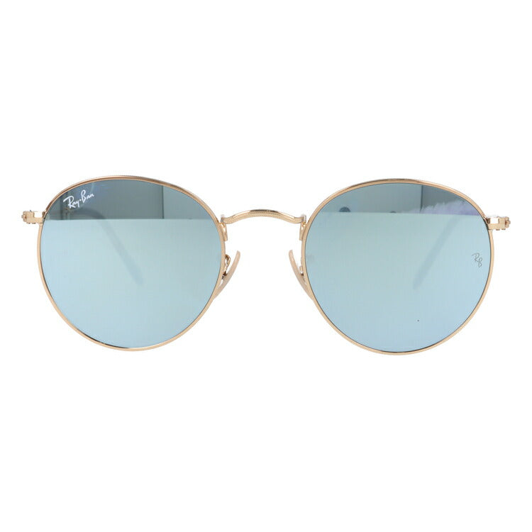 レイバン サングラス ラウンドメタル RB3447N 001/30 50 レギュラーフィット ラウンド型 フラットレンズ ミラー メンズ レディース ドライブ 運転 アウトドア ブランドサングラス 紫外線 花粉対策 ROUND METAL Ray-Ban